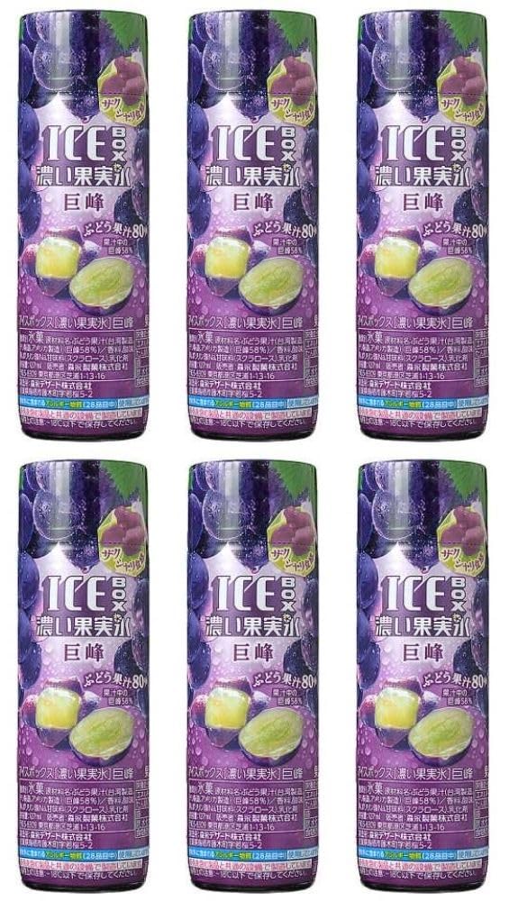 Amazon.co.jp: 【6個セット】アイスボックス 濃い果実氷 巨峰 135ml